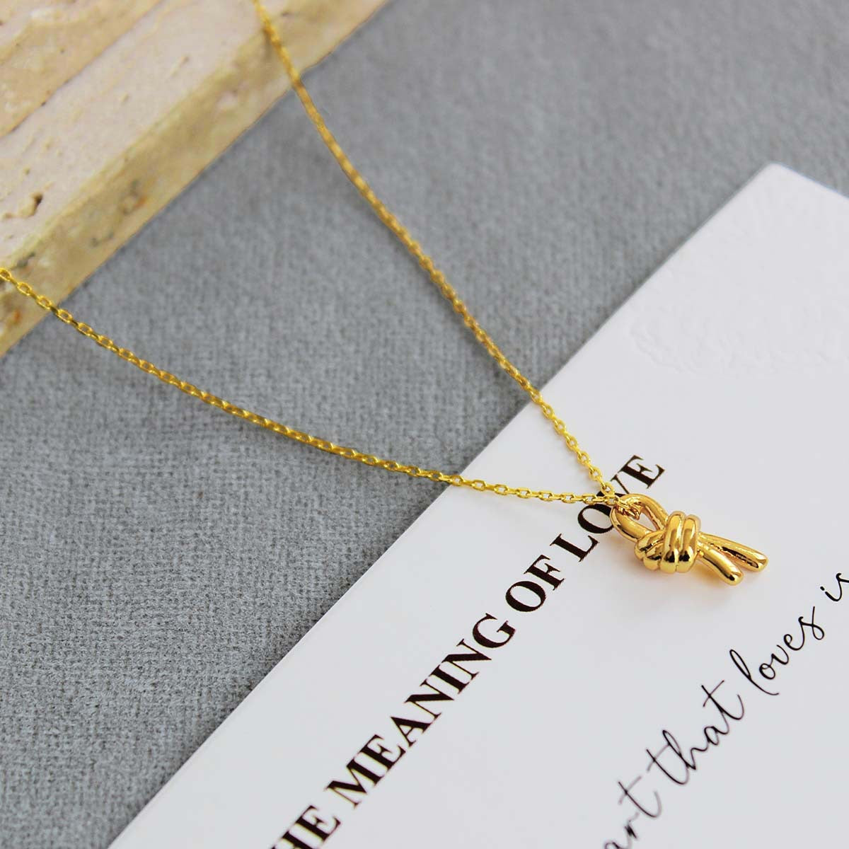 "Tied Together" | Knot Necklace & Earring Set