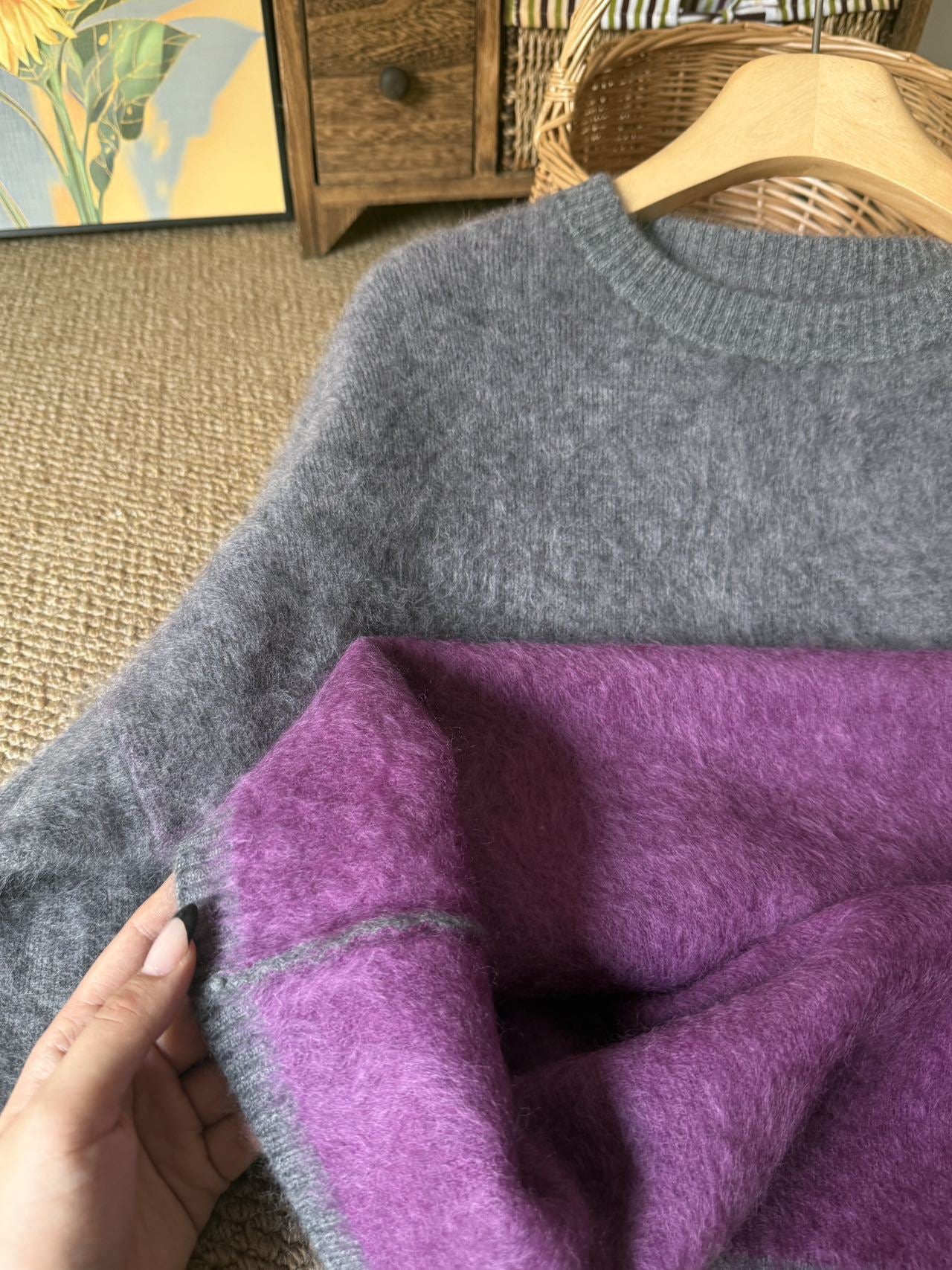 “Mist Forest” | Brushed Wool Sweater