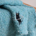 "Hula Dance Cat" | Wool Blend Scarf